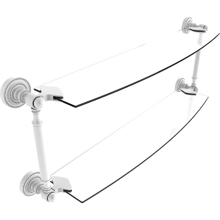 Smith Thera 2 Piece Glass Bracket Shelf with Towel Bar Wayfair